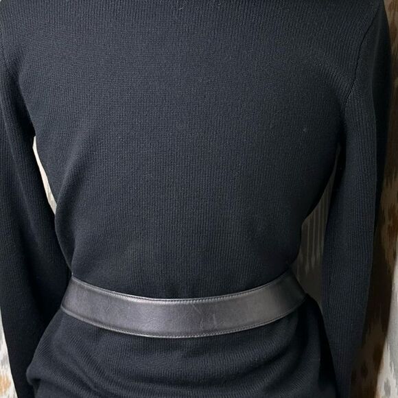 Ralph Lauren Black Cashmere Lamb Shearling Collar Cardigan Sweater - Picture 13 of 16